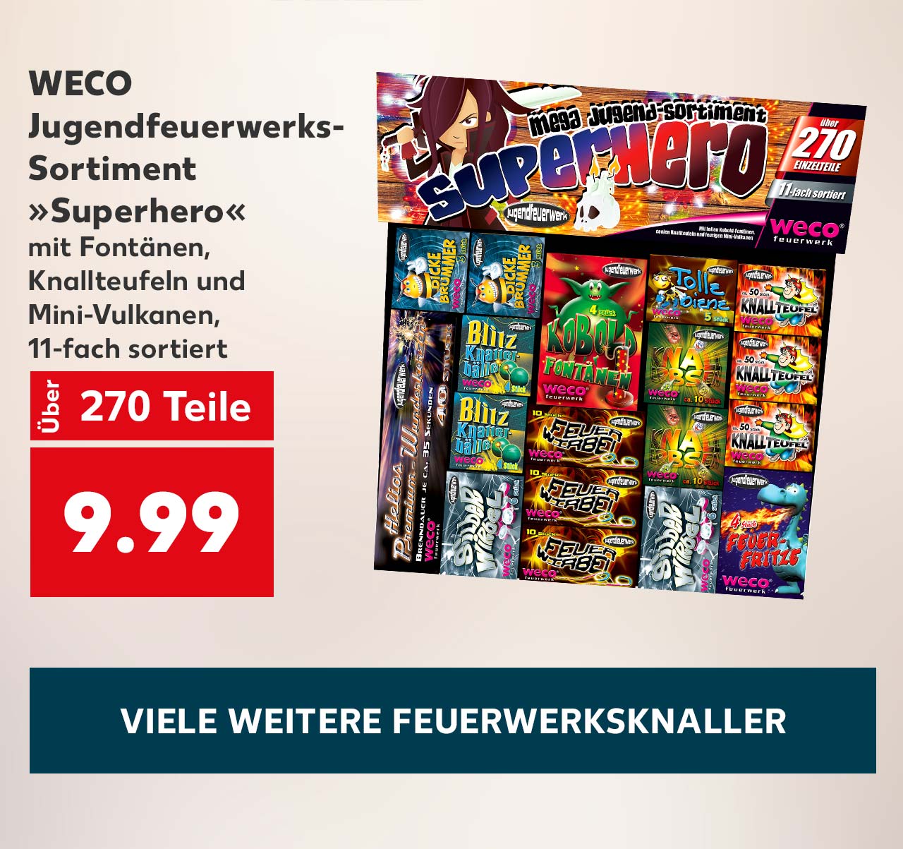 Großer Feuerwerksverkauf