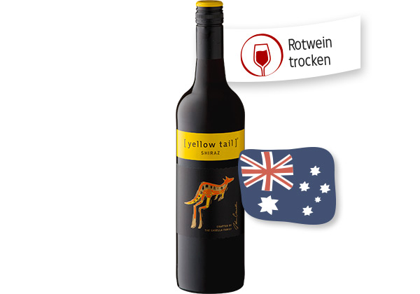 YELLOW TAIL Shiraz oder Cabernet Sauvignon