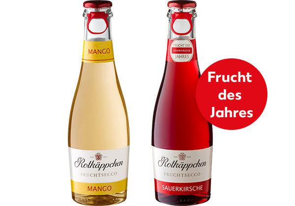 Produktabbildungen versch. Sorten Rotkäppchen Piccolo-Fruchtsecco