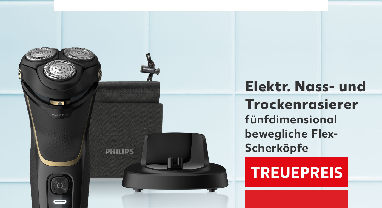 Elektr. Nass- und Trockenrasierer von Philips