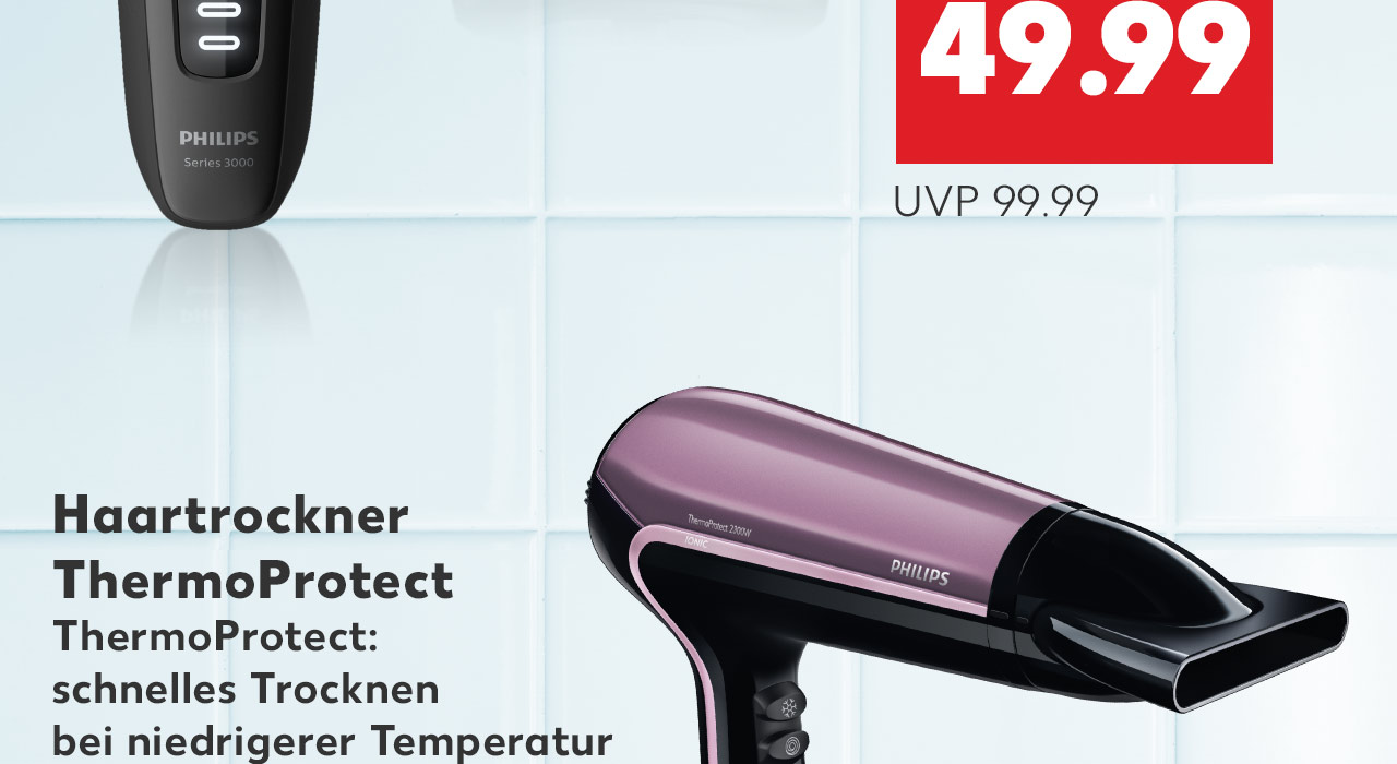 Haartrockner ThermoProtect von Philips