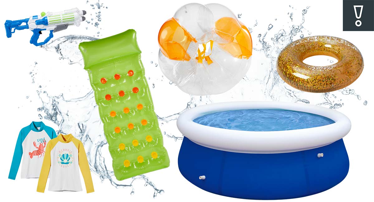 Produktabbildungen versch. Wasserspaß-Angebote