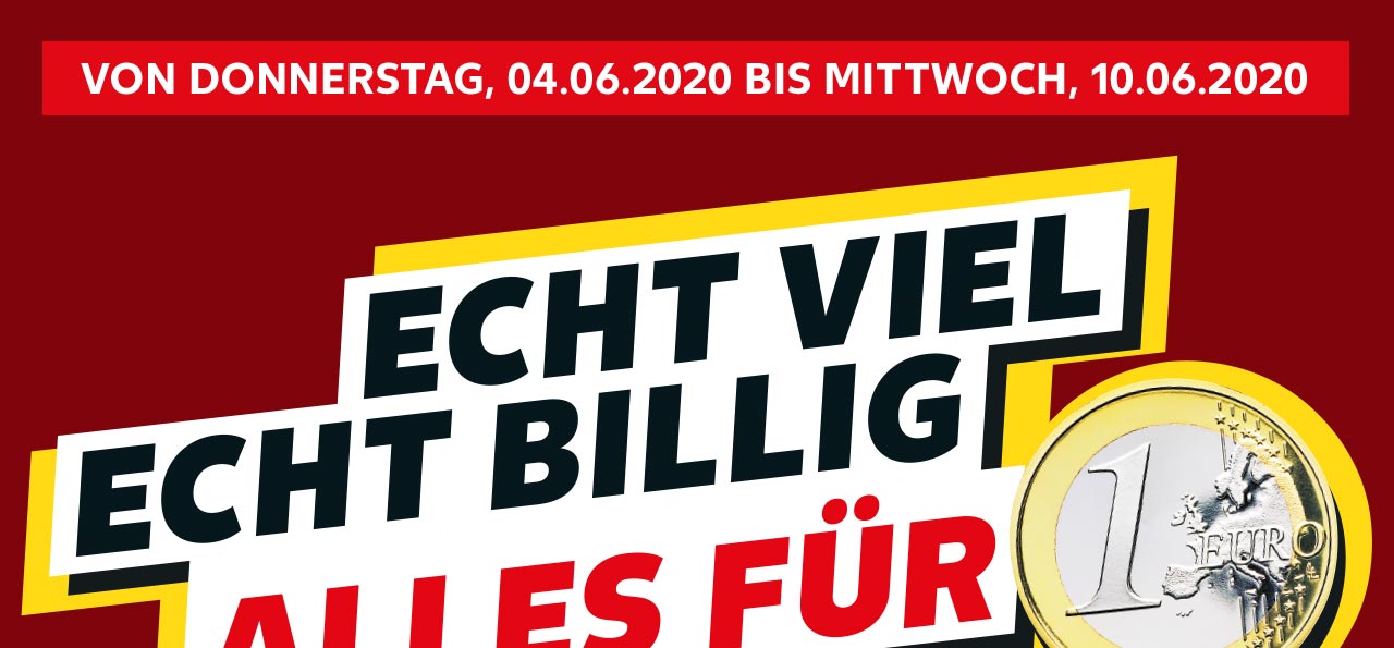 Echt viel, echt billig, alles für 1 Euro