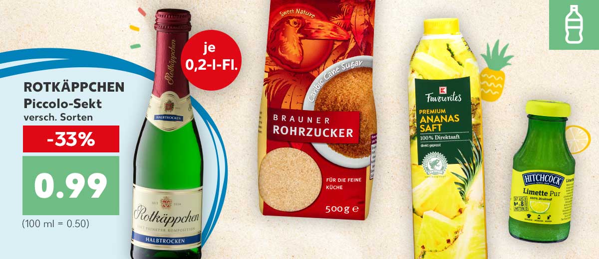 Produktcollage versch. Sommercocktailangebote