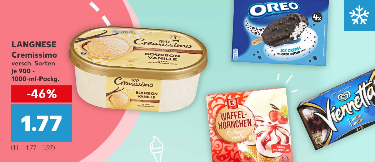 Produktcollage versch. Eisangebote