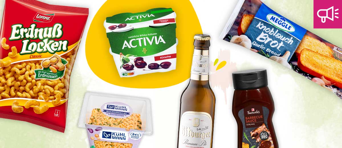 Produktcollage versch. Angebote fürs Grillpicknick
