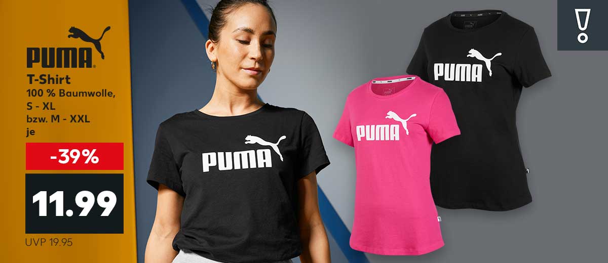 Produktabbildungen versch. Puma T-Shirts
