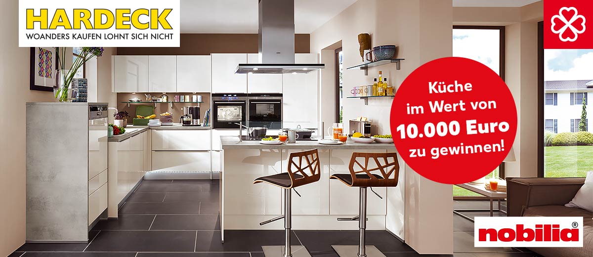 Ansicht: nobilia-Küche von HARDECK; Button: Küche im Wert von 10.000 Euro zu gewinnen!