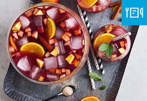 Rezeptbild: Pfirsich-Sangria
