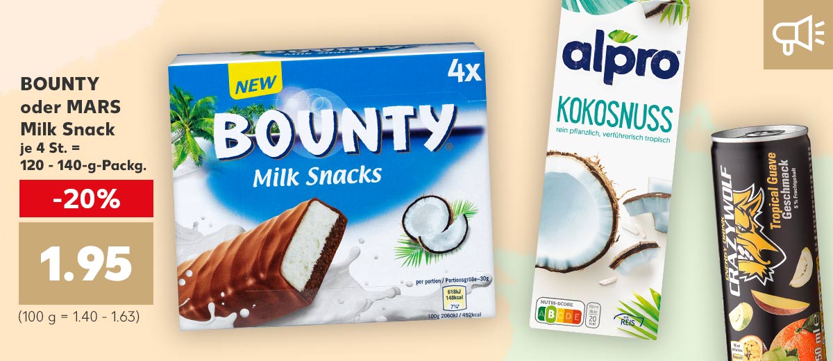 Produktcollage versch. sommerlicher Snacks und Getränke