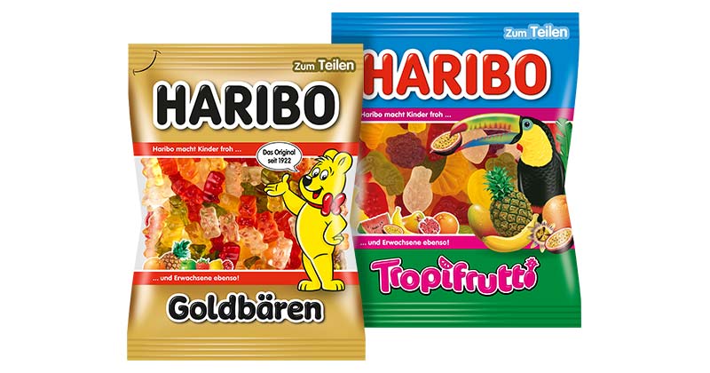 HARIBO Fruchtgummis oder Lakritz