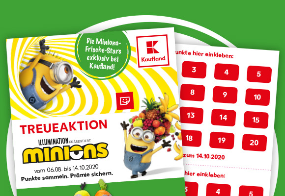 Ansicht Sammelkarte Treueaktion Minions