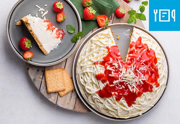 Rezeptbild: Spaghetti-Eis-Kuchen ohne backen