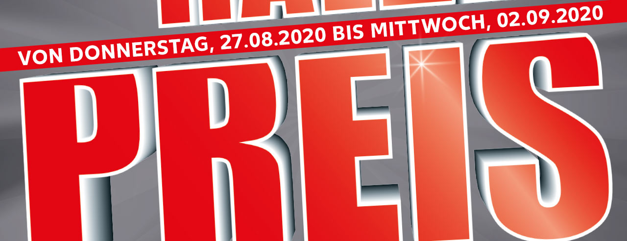 Angebote zum halben Preis