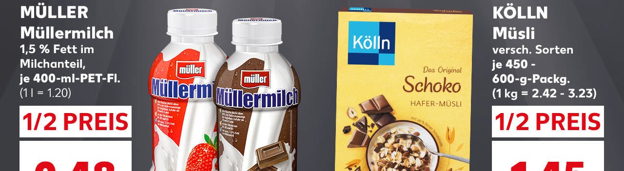 Angebote zum halben Preis