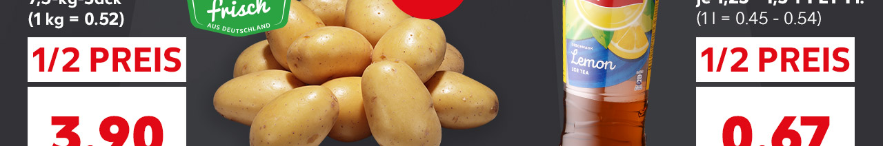 Angebote zum halben Preis