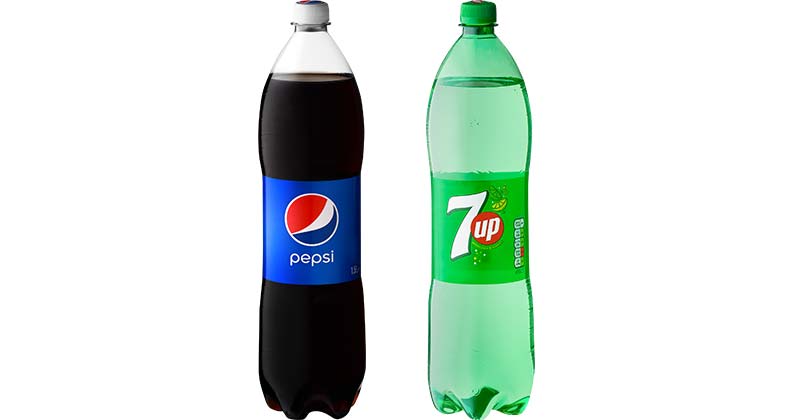 PEPSI COLA, MIRINDA, SEVEN UP oder SCHWIP SCHWAP
