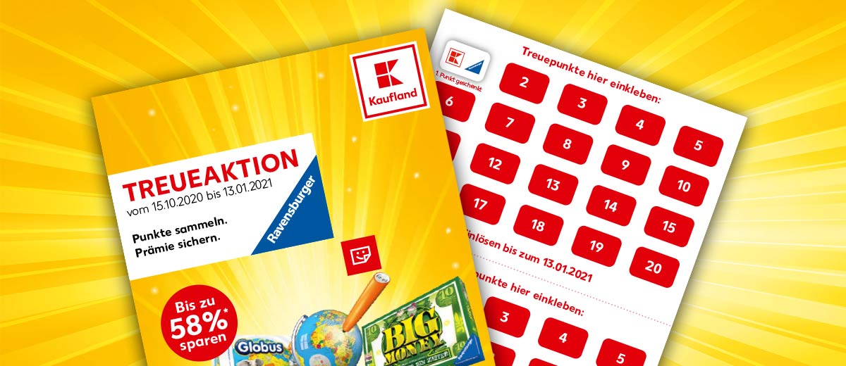 Abbildung: Sammelkarte der Ravensburger Treueaktion