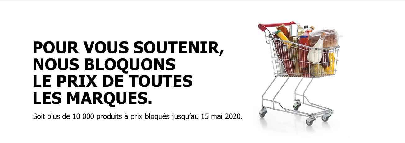 POUR VOUS SOUTENIR, NOUS BLOQUONS LE PRIX DE TOUTES LES MARQUES.