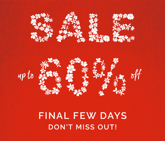 SALE, final few days, shop now