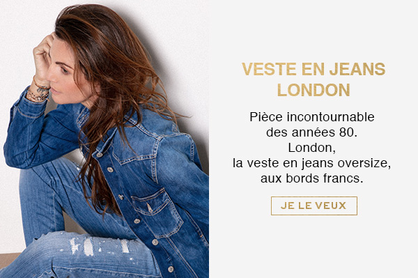 Veste en jeans oversize London signé Veronika Loubry