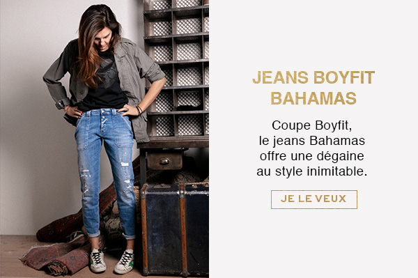 Jeans Boyfit bleu clair Bahamas signé Veronika Loubry