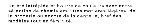 Chemises femme