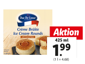 DUC DE COEUR Crème Brûlée Eisdessert
