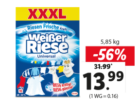 WEISSER RIESE Waschmittelpulver