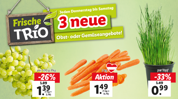 Aktionen der Frische-Vielfalt