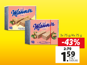 MANNER Neapolitaner Schnitten