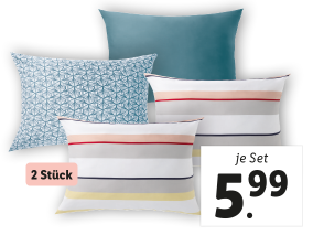 MERADISO® Satin-Polsterbezug, 2 Stück