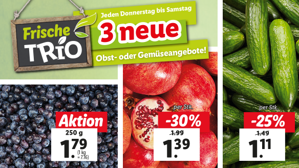 Aktionen der Frische-Vielfalt