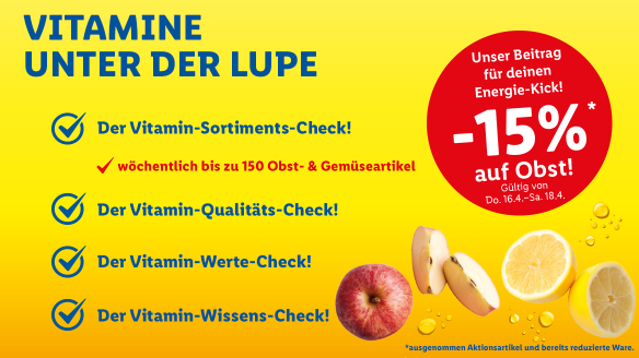 Vitamine unter der Lupe