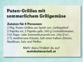 Puten-Grillies mit sommerlichem Grillgemüse