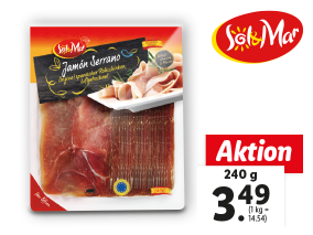 Jamón Serrano 11 Monate gereift