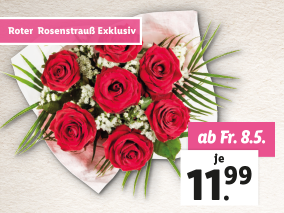 Roter Rosenstrauß Exklusiv