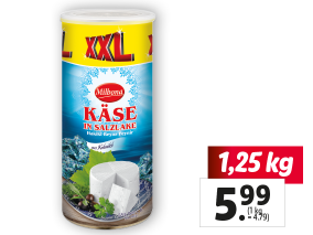 Käse in Salzlake