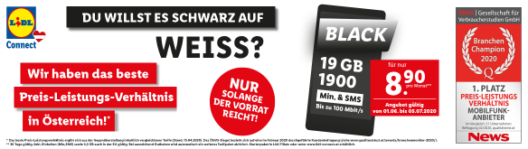 Lidl Connect Tarif Black
