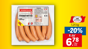 Frankfurter 1 kg + 250 g gratis