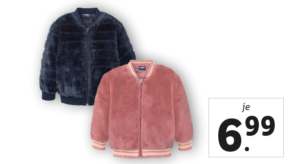 Mädchen Plüschjacke