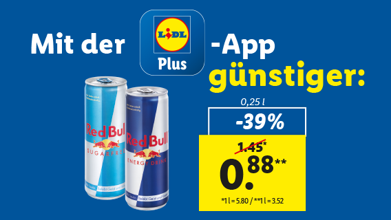 Mit Lidl Plus noch mehr sparen