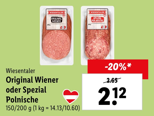 Frischfleisch- und Wurstspezialitäten