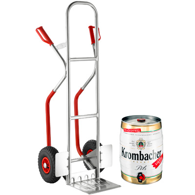 Alu-Stapelkarre + 5-Liter-Fass Krombacher Pils Gratis