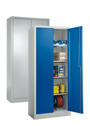 Universalschrank, Stahl, abschließbar, T 400 x H 1935 mm, 5 OH