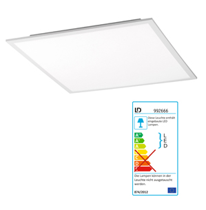 LED-Anbauleuchte Flat, 2400 bis 4000 Lumen, Lebensdauer 20.000 St., 5 Größen
