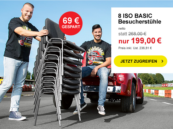 8 ISO Basic Stühle nur 199,00 €