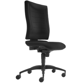 Bürostuhl SSI Proline P1, ohne Armlehnen, Synchronmechanik, Knierolle