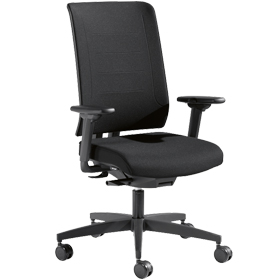 Bürostuhl SSI Proline Premium P1/S1, mit o. ohne Armlehnen, Kunststoff-Fußkreuz
