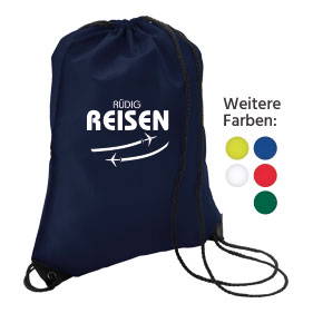 Sparset Schuhrucksack Basic, Polyester, einfarbiger Druck inkl. Grundkosten, 100 St.